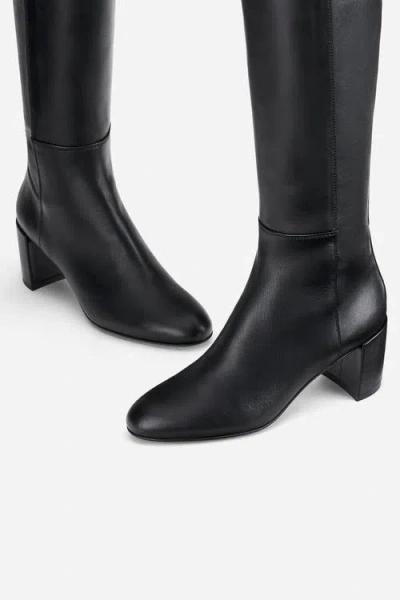 Agl Attilio Giusti Leombruni Agl Lynn High Heeled Nappa Boot In Black