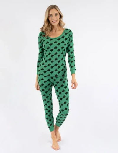 Leveret Womens Cotton Bunny Pajamas In Multi