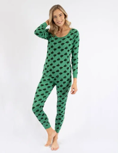 Leveret Womens Cotton Bunny Pajamas In Multi
