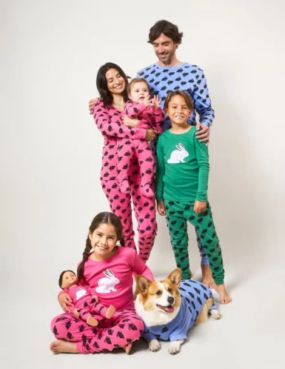 Leveret Womens Cotton Bunny Pajamas In Multi