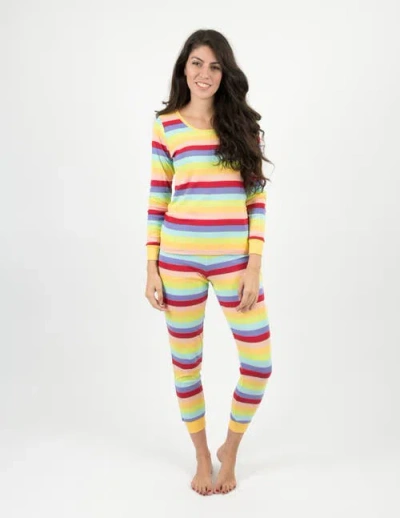 Leveret Cotton Striped Matching Family Pajamas In Multi