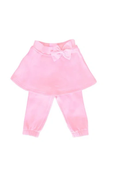 Bits & Bows Skirted Bow Jogger In Pink