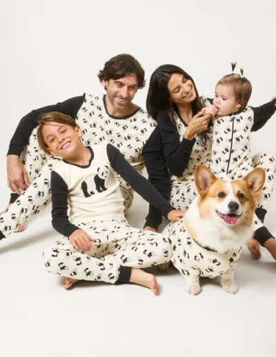 Leveret Cotton Printed Matching Family Pajamas In White