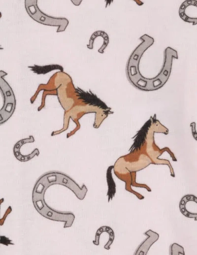 Leveret Cotton Matching Family Pajamas, Wild Canvas Prints In Neutral