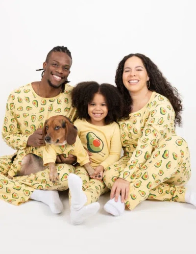 Leveret Womens Two Piece Cotton Loose Fit Pajamas Avocado In Multi