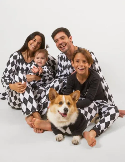 Leveret Loose Fit Cotton Matching Family Holiday Pajamas, Classic & Geometric Patterns In Red