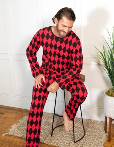 Leveret Loose Fit Cotton Matching Family Holiday Pajamas, Classic & Geometric Patterns In Multi