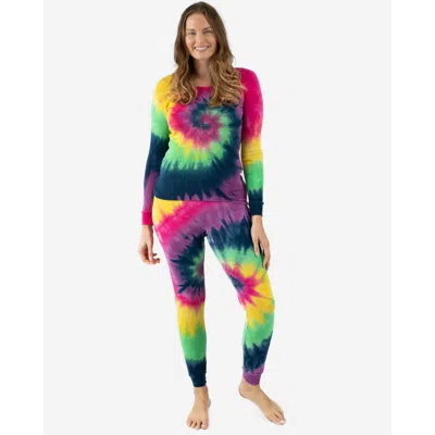 Leveret Cotton Tie Dye Matching Family Pajamas In Multi