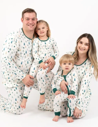 Leveret Viscose Matching Family Holiday Pajamas, Reindeer & Polar Bear Prints In Multi