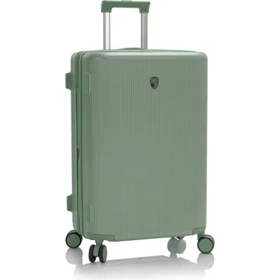 Heys Earth Tones Medium Upright Spinner Suitcase In Green