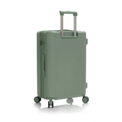 Heys Earth Tones Medium Upright Spinner Suitcase In Green