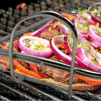 Norpro Stainless Steel Grilling Basket In Silver