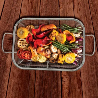 Norpro Stainless Steel Grilling Basket In Silver
