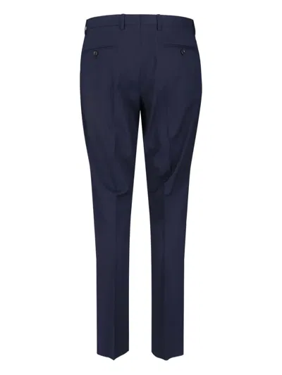 Lardini Tailored Two-button Blazer And Slim-fit Trousers Set In Blue
