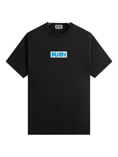 Kith Retro Logo Cotton T-shirt In Black