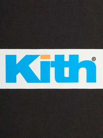 Kith Retro Logo Cotton T-shirt In Black