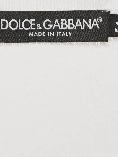 Pre-owned Dolce & Gabbana Crew-neck Cotton T-shirt In White