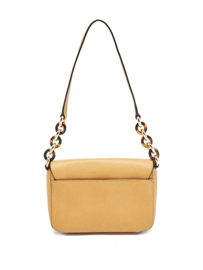 Pre-owned Michael Kors Vintage Chain-strap Leather Shoulder Bag In Neutral