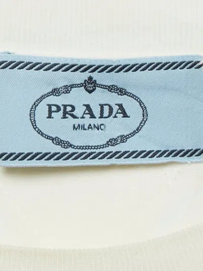 Pre-owned Prada Graphic-print T-shirt In White