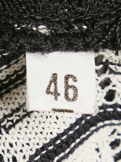 Pre-owned Missoni Wave-knit Mini Dress In Black