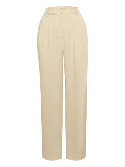 Pre-owned See By Chloé Contrast-stitch Trousers In Neutral