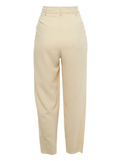 Pre-owned See By Chloé Contrast-stitch Trousers In Neutral