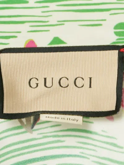 Pre-owned Gucci Guitar-print Short-sleeve Shirt In Green