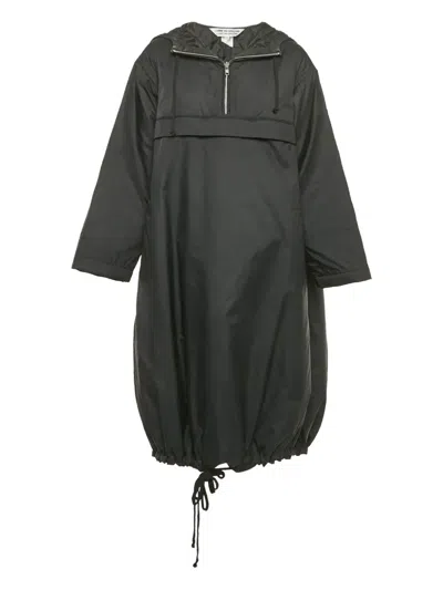 Pre-owned Comme Des Garçons Hooded Drawstring Jacket In Black