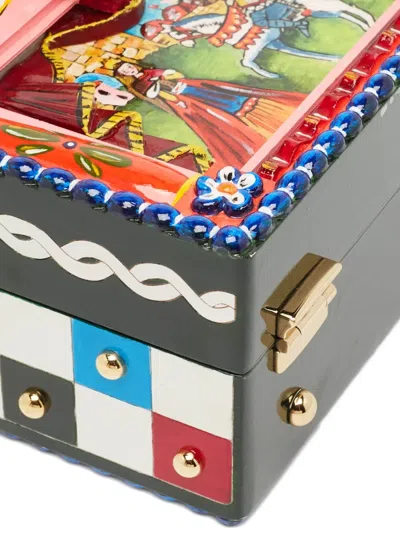 Pre-owned Dolce & Gabbana Dolce Box Two-way Handbag In Multi