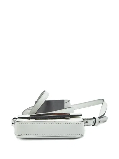 Pre-owned Fendi The Baguette Cross Body Bag In White