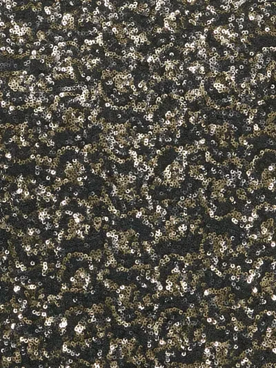 Pre-owned Zadig & Voltaire Sequin Three-quarter Sleeve Mini Dress In Black