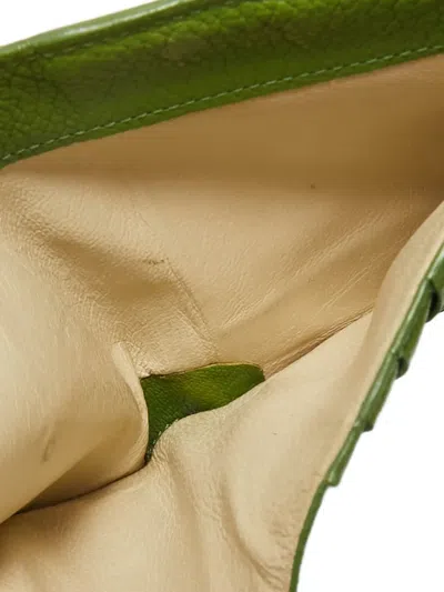 Pre-owned Tumi 2000s Leather Tri-fold Wallet In Green