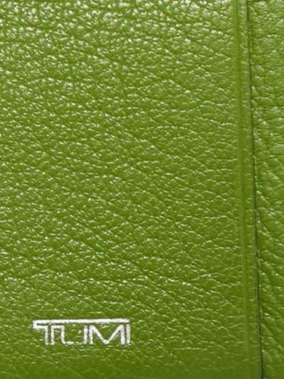 Pre-owned Tumi 2000s Leather Tri-fold Wallet In Green