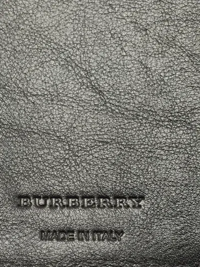Pre-owned Burberry Wellington Leather Wallet In Black