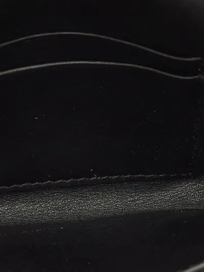 Pre-owned Burberry Wellington Leather Wallet In Black