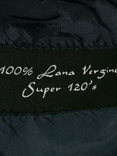 Pre-owned Emporio Armani Zip-up Wool Blazer In Blue