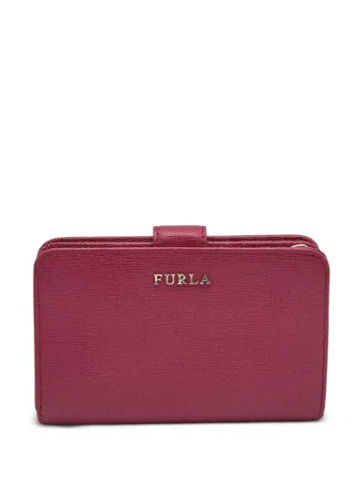 Pre-owned Furla Babylon Leather Wallet In Pink