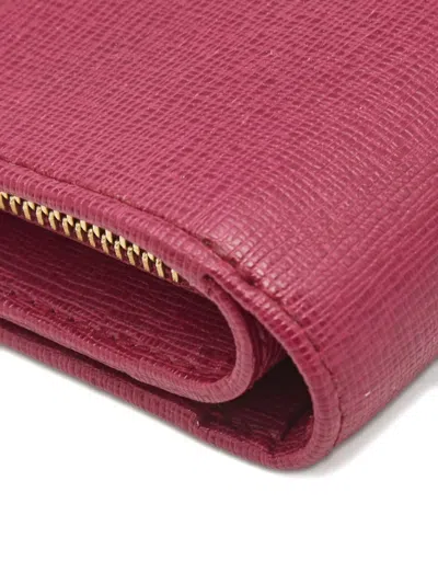 Pre-owned Furla Babylon Leather Wallet In Pink