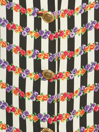 Pre-owned Versace Silk Single-breasted Blazer In Neutral