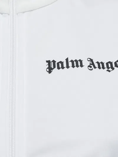 Pre-owned Palm Angels Logo-detail Jersey Midi Dress In White