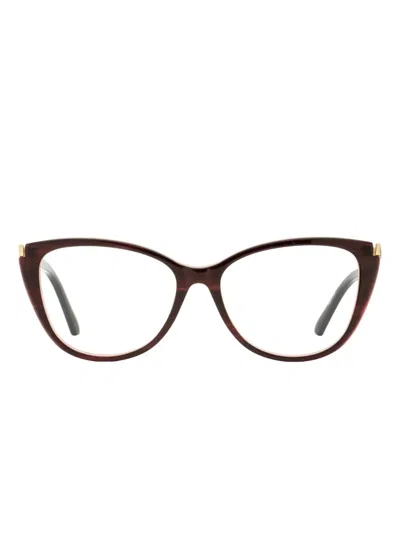 Swarovski Eyewear Sk5414 Glasses In Brown