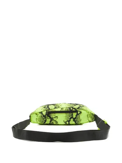 Pre-owned Off-white Snakeskin Belt Bag In Green