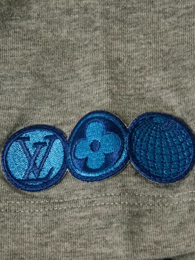 Pre-owned Louis Vuitton 2020s Graphic-print T-shirt In Gray