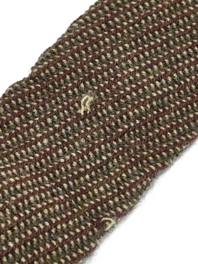 Pre-owned Giorgio Armani Wool Tie In Brown