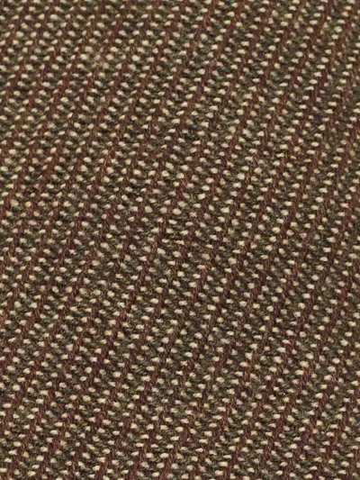 Pre-owned Giorgio Armani Wool Tie In Brown