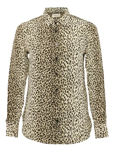 Pre-owned Saint Laurent 1168078 Brown In Neutral