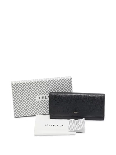 Pre-owned Furla 2020s Leather Wallet In Black