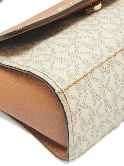 Pre-owned Michael Kors Monogram Crossbody Bag In Brown