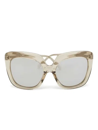 Pre-owned Linda Farrow 1077373 Grey In Neutral