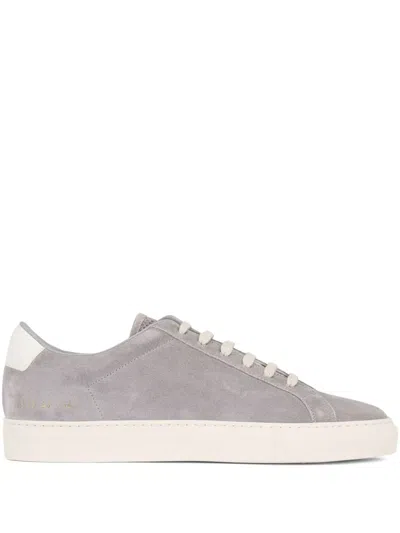 Common Projects Suede Sneakers In Gray